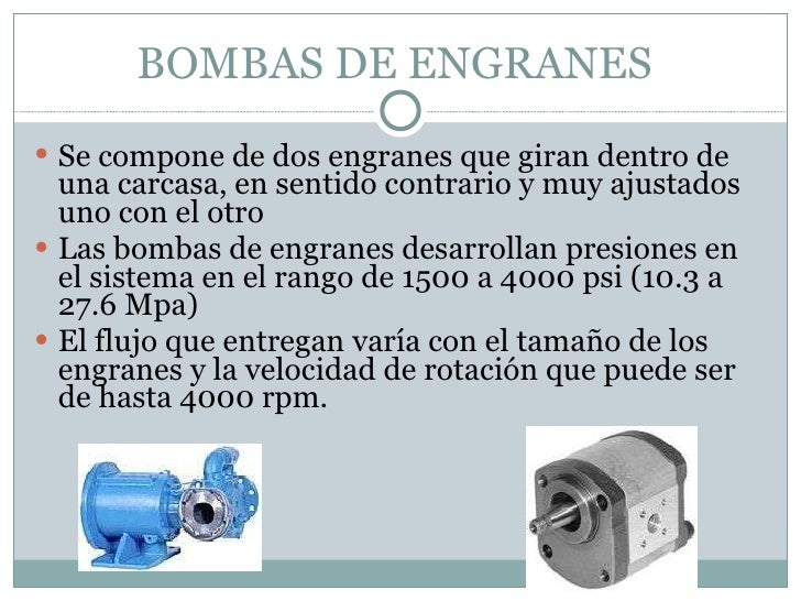 Tipos de bombas eléctricas