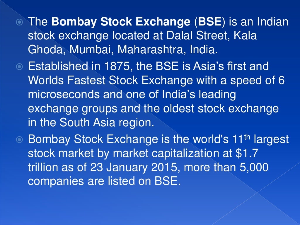 Bombay stock exchange