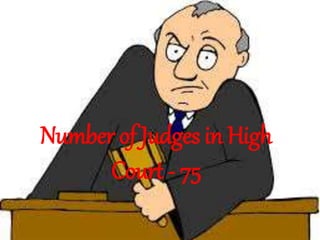Number of Judges in High
Court - 75
 