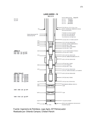 171
Fuente: Ingeniería de Petróleos, Lago Agrio, EP Petroecuador
Realizado por: Orlando Campos, Cristian Panchi
 