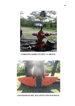 198
CORBATÍN, BARRA PULIDA Y CABEZAL
CONTRAPESAS DEL BALANCÍN CONVENCIONAL
 