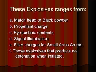 Bomb Identification & Detection | PPT