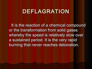 Deflagrate Bomb Identification & Detection | PPT
