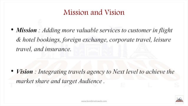 travel agency mission and vision