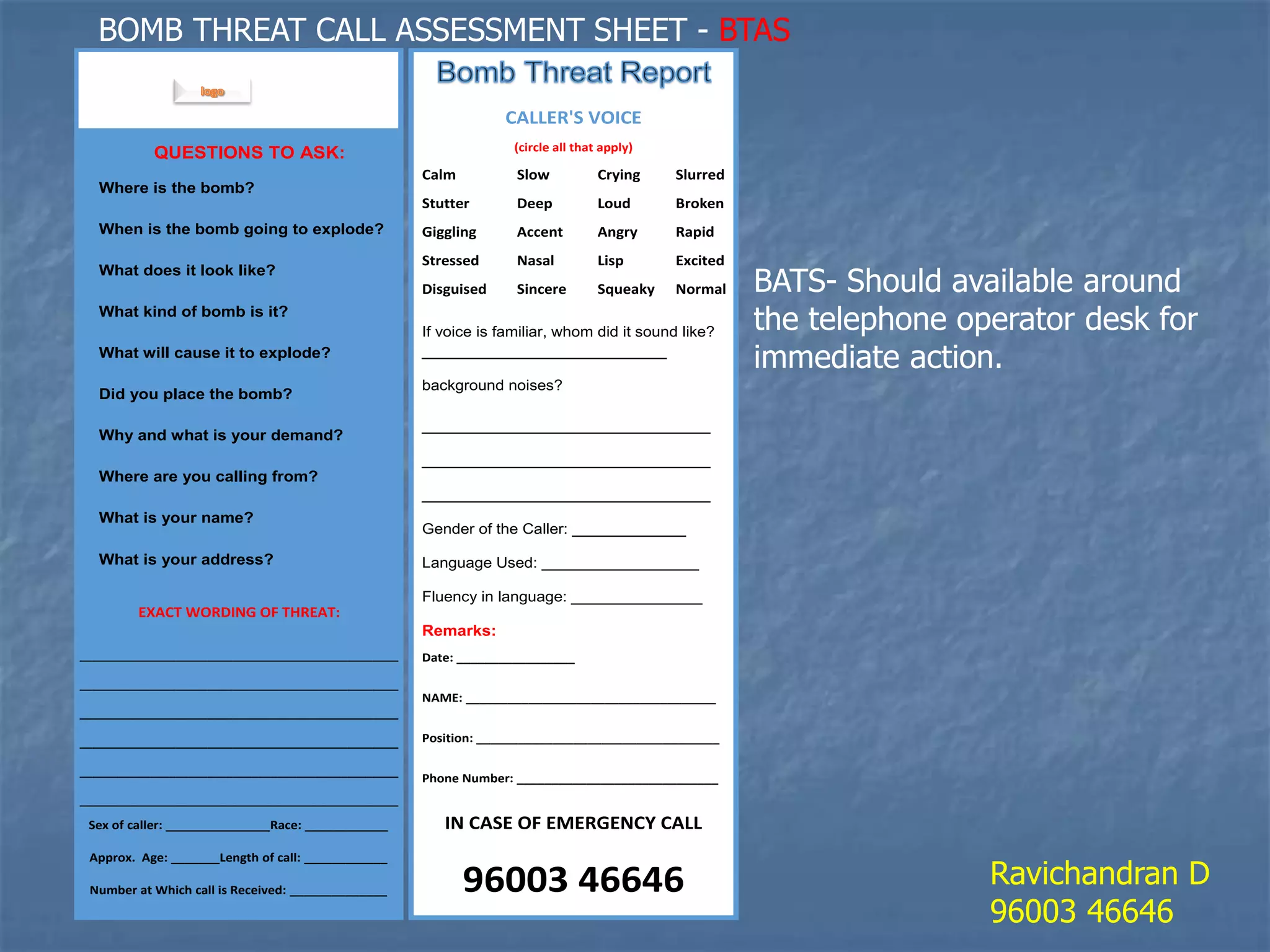 Bomb threat Basis | PDF