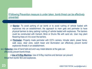 Bomb Threat Its Detection & Prevention | PPT