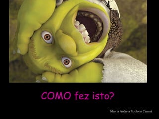COMO fez isto?COMO fez isto?
Marcia Andreia Pizolotto Camini
 