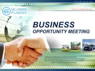 Global Fusion Inc Marketing Plan