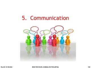 5. Communication
Rev.00 / 01.08.2022 BON-TEK145-001_HUMAN_FACTOR_INITIAL 166
 