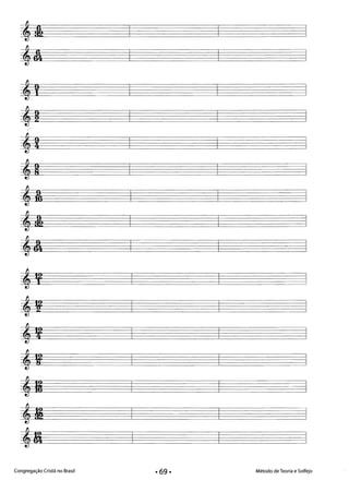 Congregação Cristã no Brasil Método de Teoria e Solfejo
 