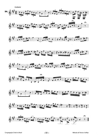 Andante
Congregação Cristã no Brasil Método de Teoria e Solfejo
• 91 •
 