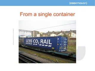 From a single container 
 