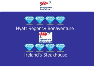 Hyatt Regency Bonaventure




   Ireland’s Steakhouse
 