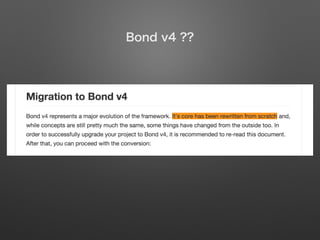 Bond v4 ??
 