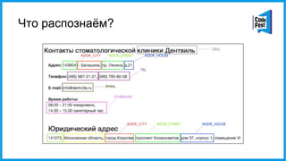 Что распознаём?
 