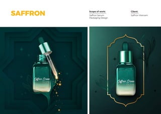 Scope of work: Client:
Saffron VietnamSaffron Serum
Packaging Design
SAFFRON
 