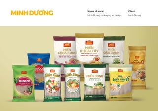 Scope of work: Client:
MINHDƯƠNG Minh DuongMinh Duong packaging set design
 