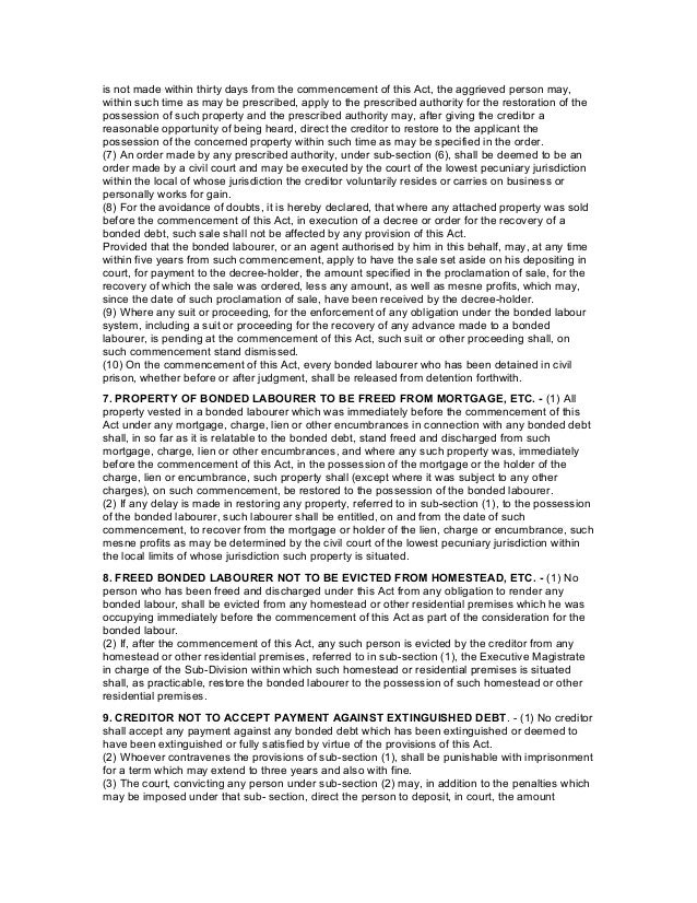 Primal Land Bonded Labour Analysis