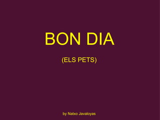 BON DIA (ELS PETS)               by Natxo Javaloyas 