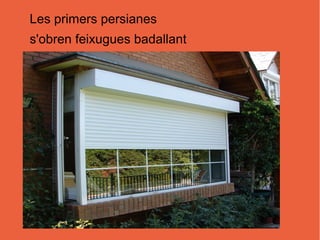 Les primers persianes
s'obren feixugues badallant
 