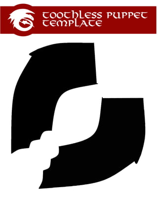 How to Train Your Dragon - Toothless Puppet Template