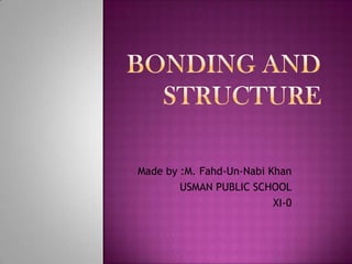 Made by :M. Fahd-Un-Nabi Khan
        USMAN PUBLIC SCHOOL
                          XI-0
 