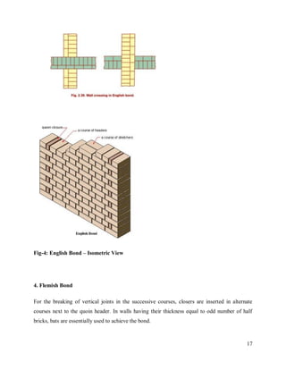 Bonding in brickwork (1) | PDF