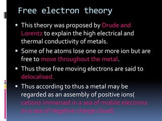 Bonding in metals | PPTX