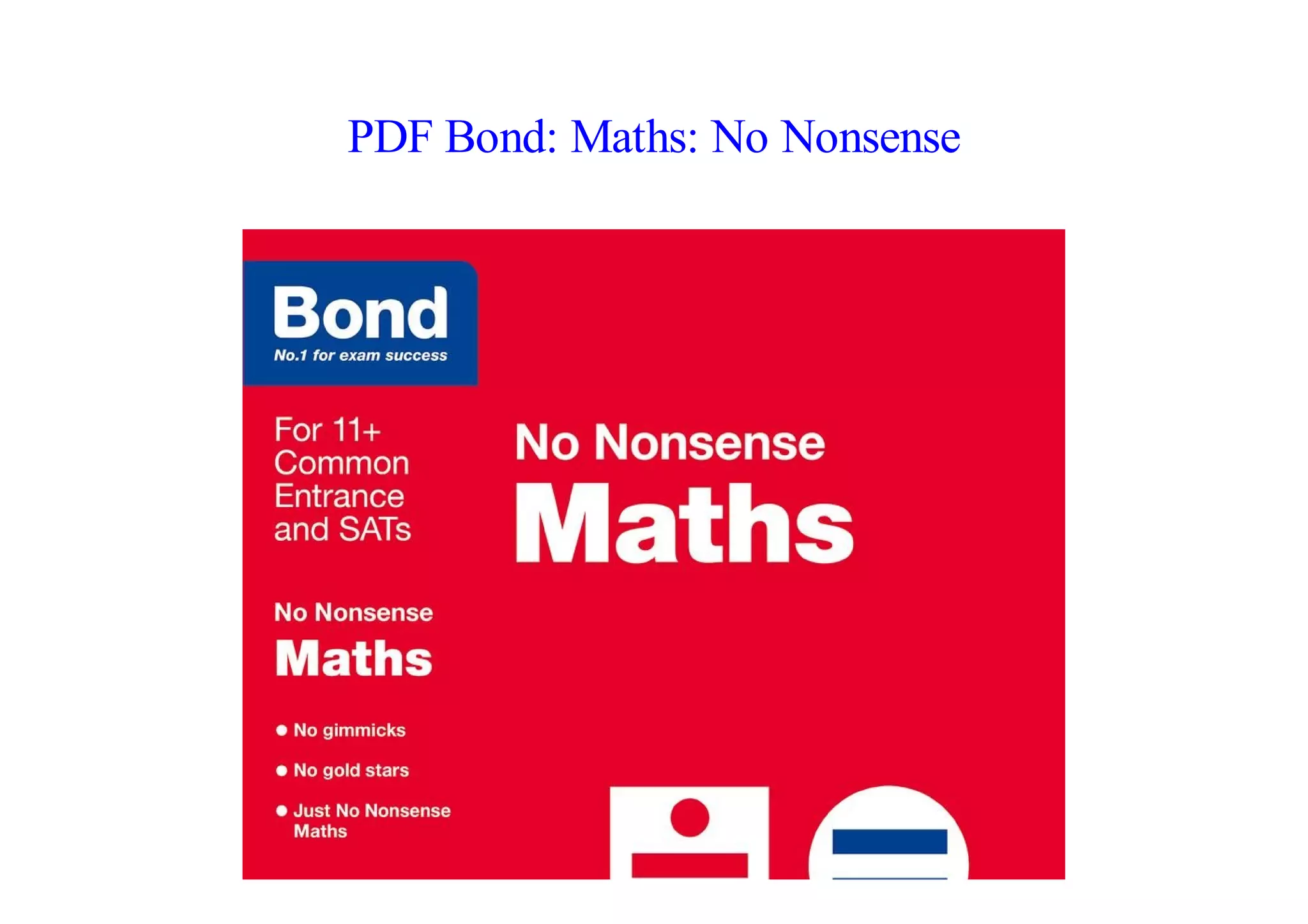 pdf-bond-maths-no-nonsense-by-books-online-ppt