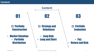 Bond portfolio presentation. | PDF