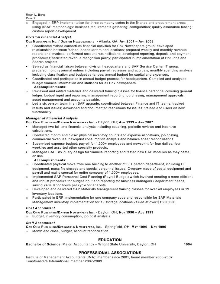 erp implementation resumes