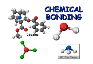 CHEMICAL
BONDING
Cocaine

1

 