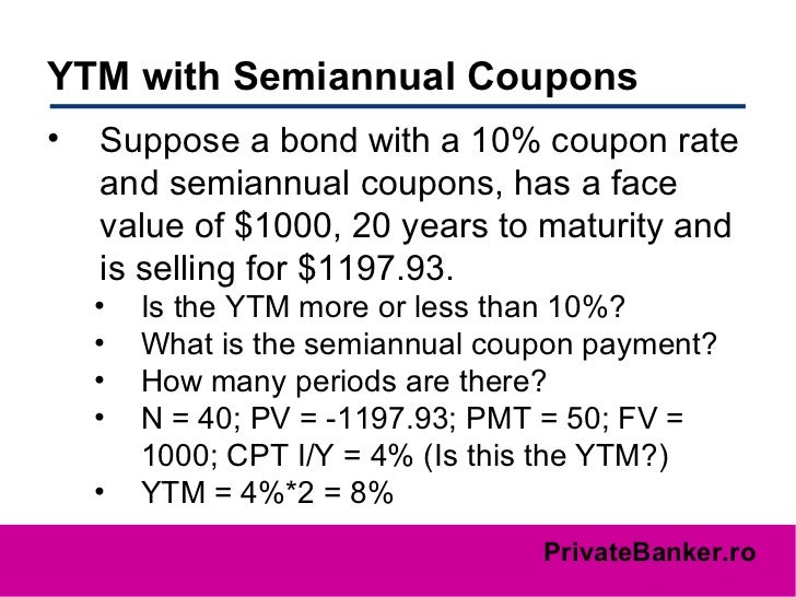Bond Valuation Bond Valuation