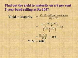 Bond valuation | PPT