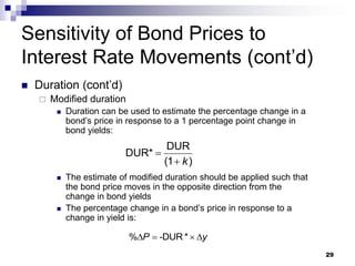 Bond valuation and risk | PPT