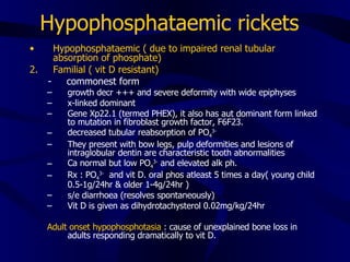 Blood Ph Rickets Bone Metabolism Ortho New | PPT