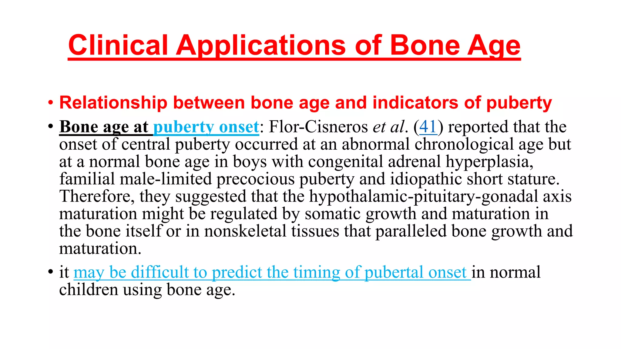 Bone age assessent | PPTX