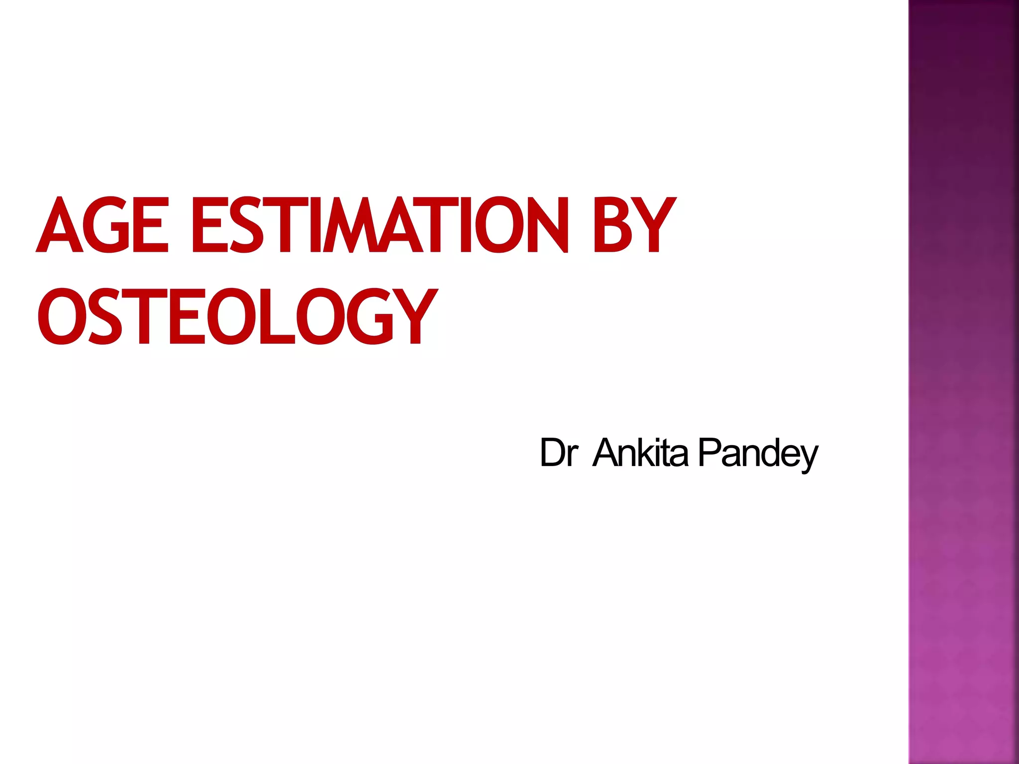 Bone age assessment dr ankita | PPTX