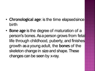Bone Age Classification Method Bone age assessment dr ankita | PPTX