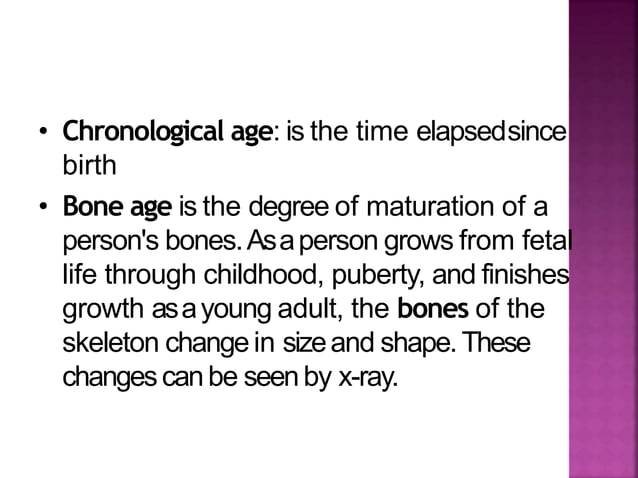 Bone age assessment dr ankita | PPTX