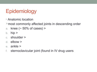 Bone and joint infection by Dr. Eugene Kanyemera. pptx | PPTX