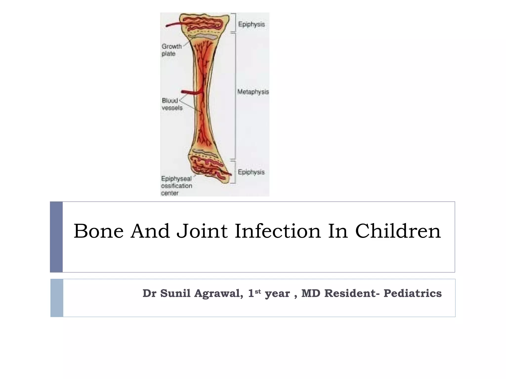 Bone and joint infection in children | PPT