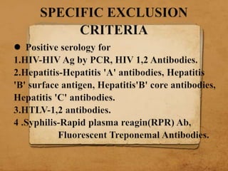 Bone bank presentation