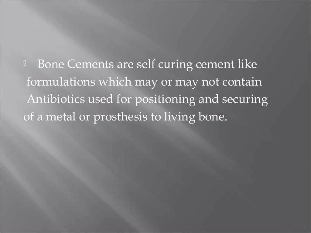 Bone cement