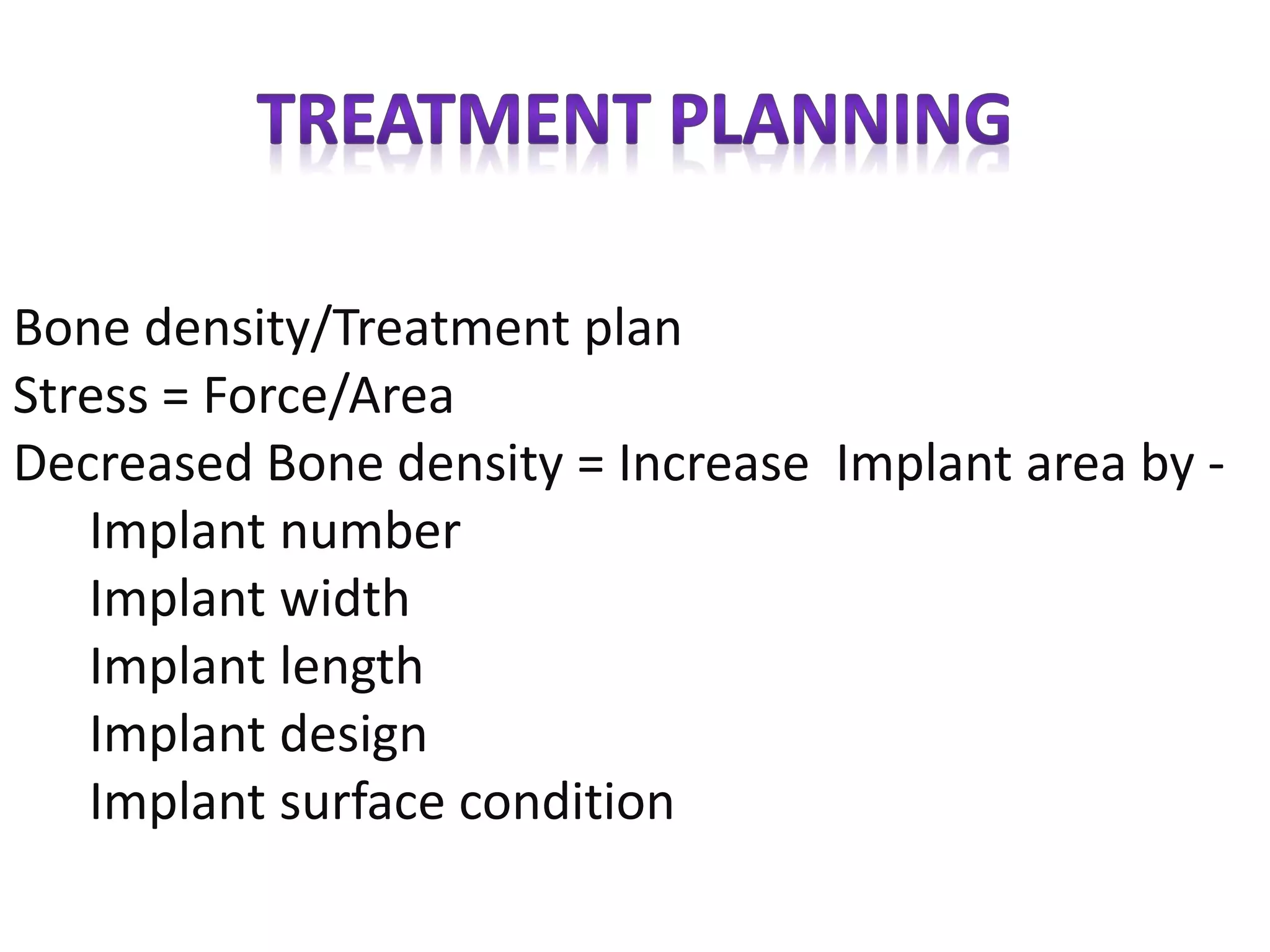 Bone density for dental implant. | PPTX