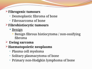 Comprehensive Overview of Bone Tumors: Classification, Grading, and ...