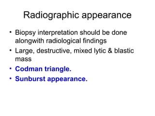 Bone forming tumors | PPT