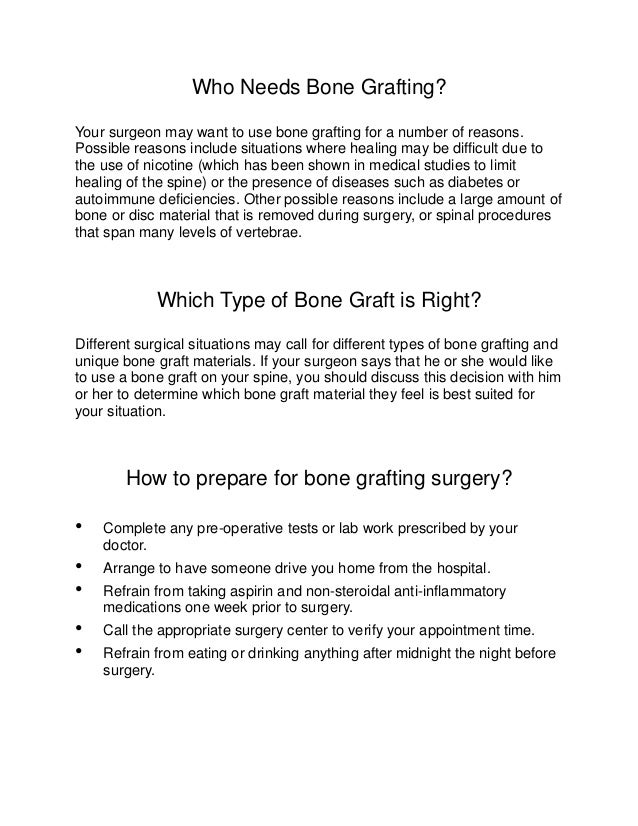 Bone graft for dental implants