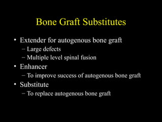 Bone Graft Substitutes
 