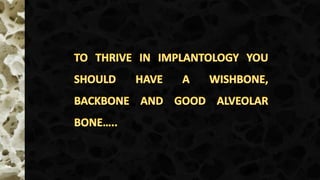 Bone in implantology- condensed